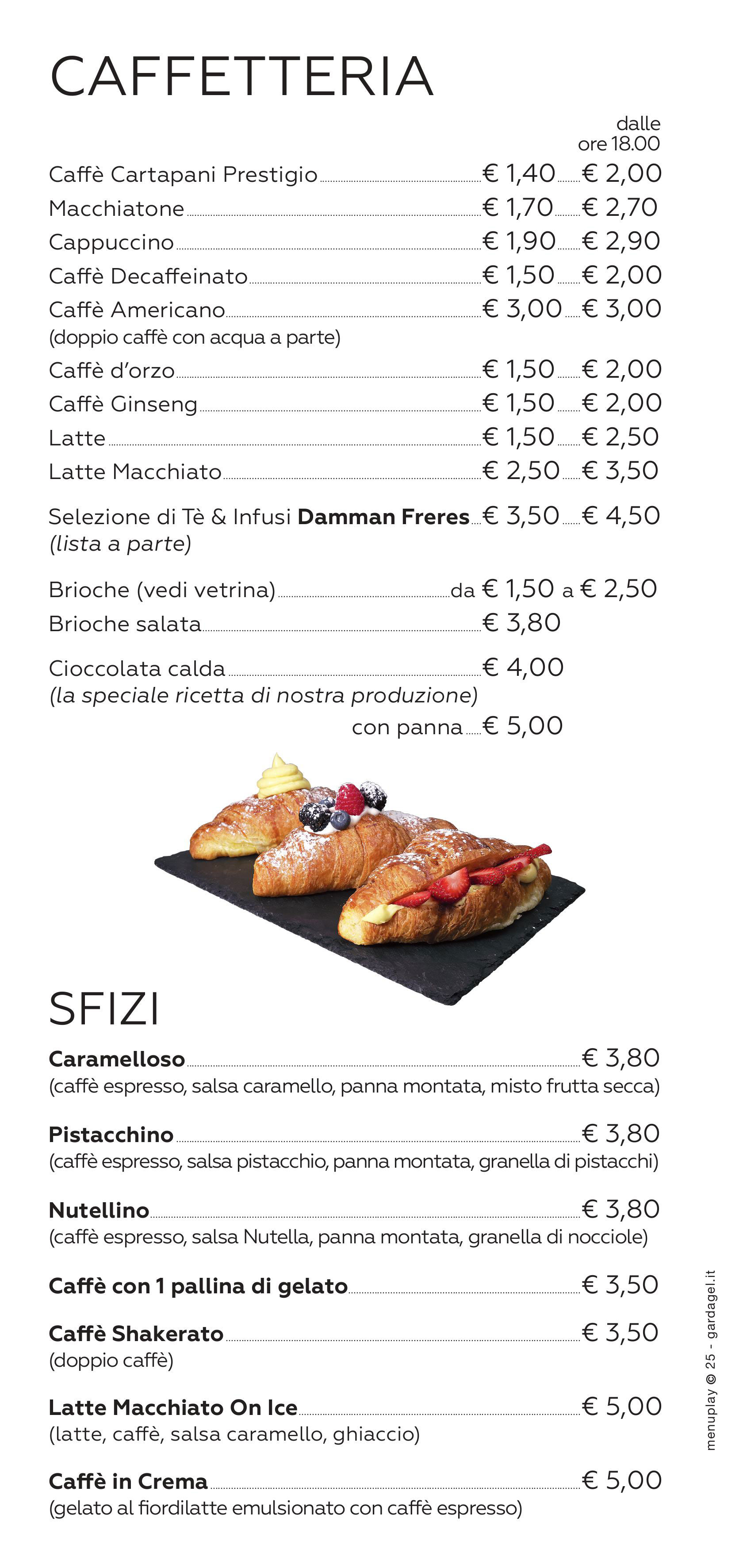 menu il Gabbiano