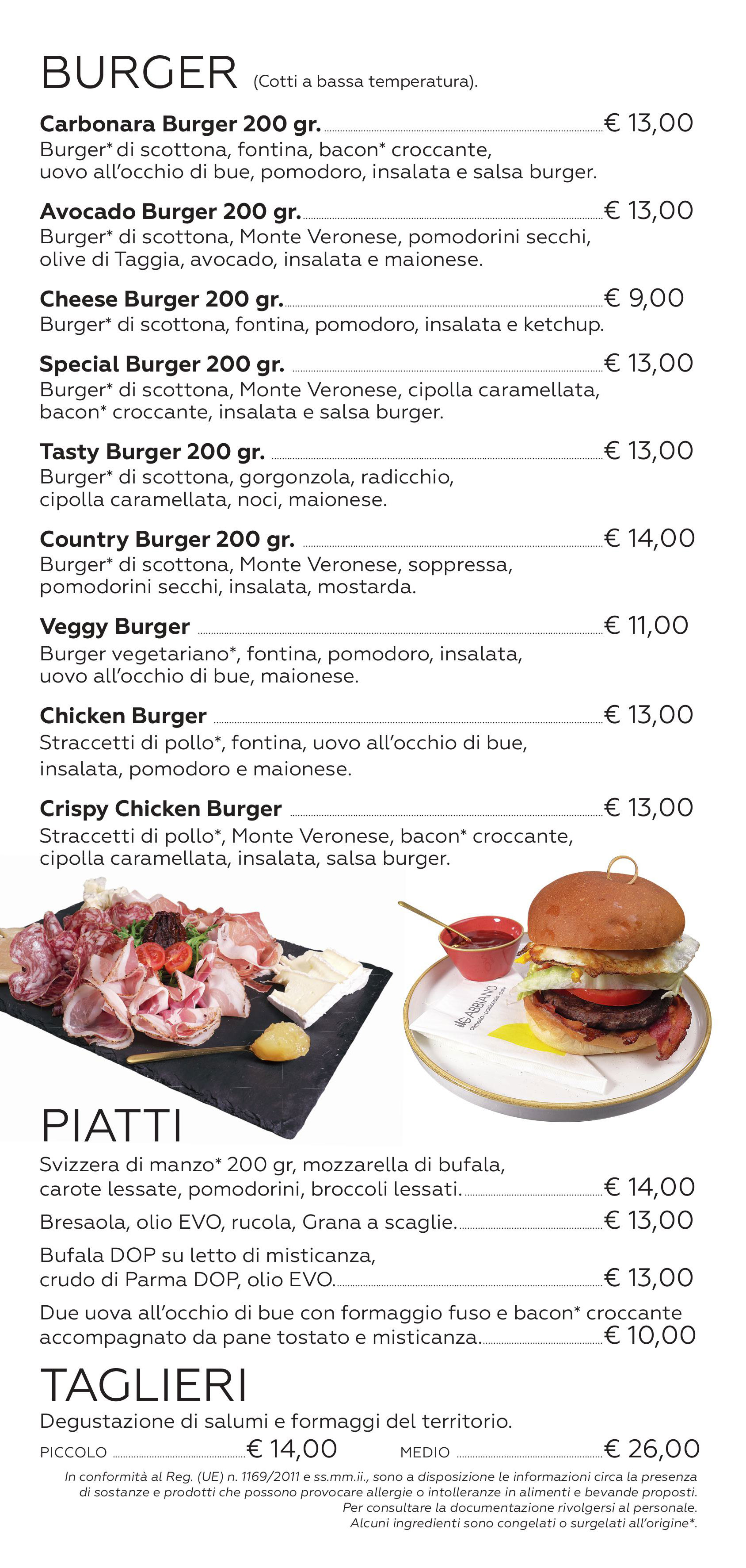 menu il Gabbiano